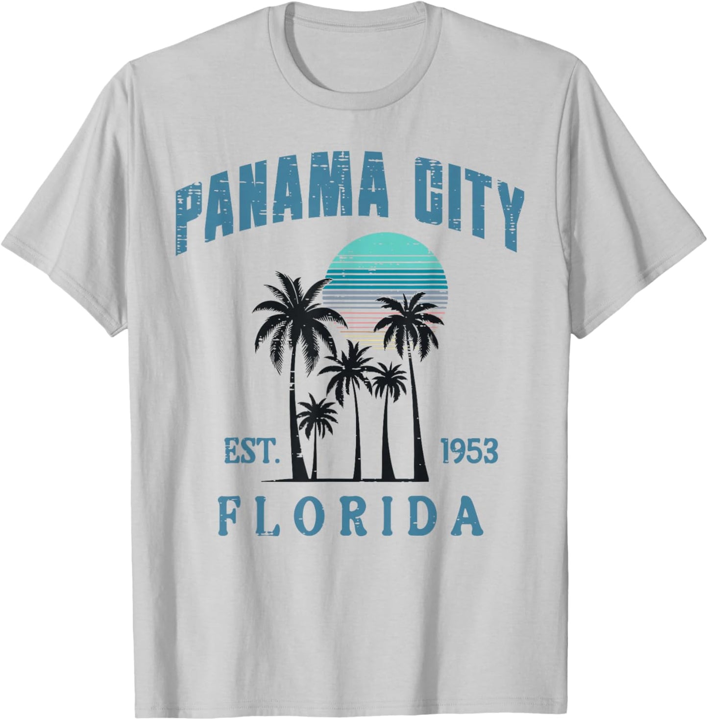 Vacation Panama City Florida Est 1953 Summer Men Women Kids T-Shirt - T-Shirt | Ash