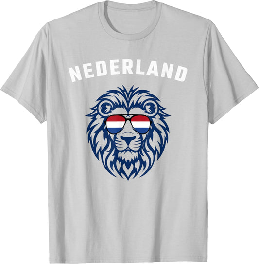 Nederland Lion, Netherlands Flag. Dutch Orange Holland T-Shirt - T-Shirt | Ash