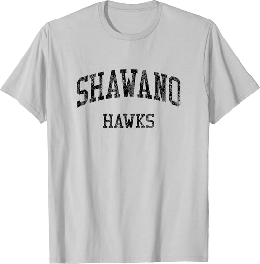 Shawano High School HS Shawano WI Vintage Sports T-Shirt - T-Shirt | Ash