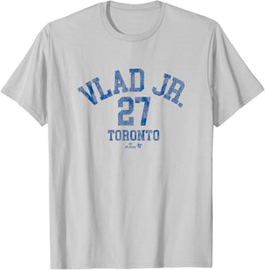 Vladimir Guerrero Jr. - Vlad Jr. 27 - Toronto Baseball T-Shirt - T-Shirt | Ash