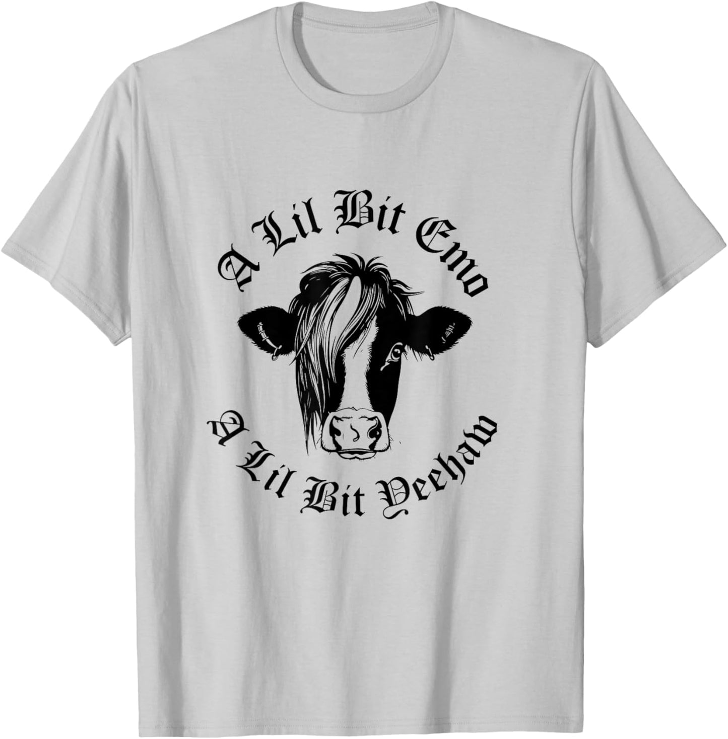 A Lil Bit Emo A Lil Bit Yeehaw Funny Emo Cowboy T-Shirt - T-Shirt | Ash