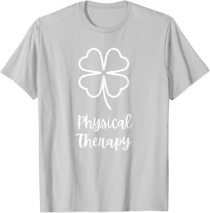 Physical Therapy St. Patrick's Day Irish Shamrock Therapist T-Shirt - T-Shirt | Ash