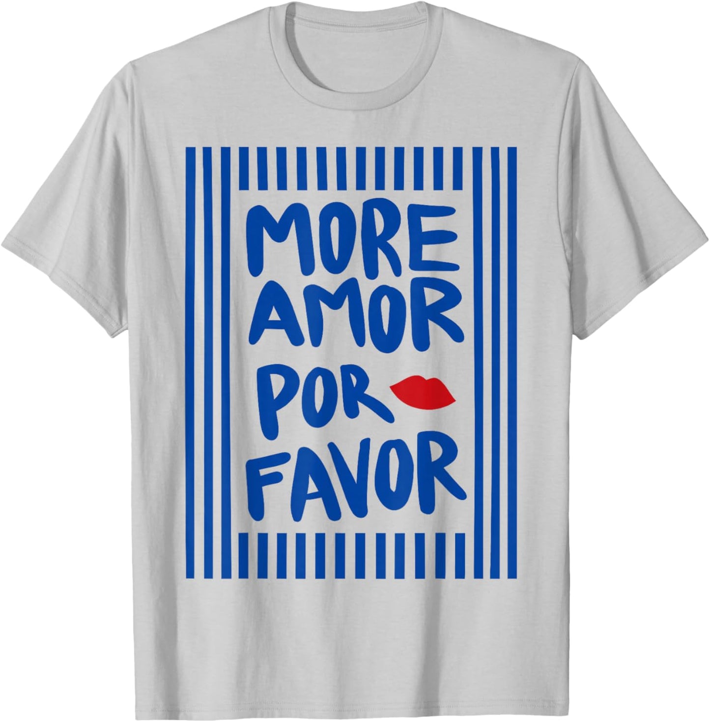More Amor POR Favor X KISS - More Love Selflove T-Shirt - T-Shirt | Ash