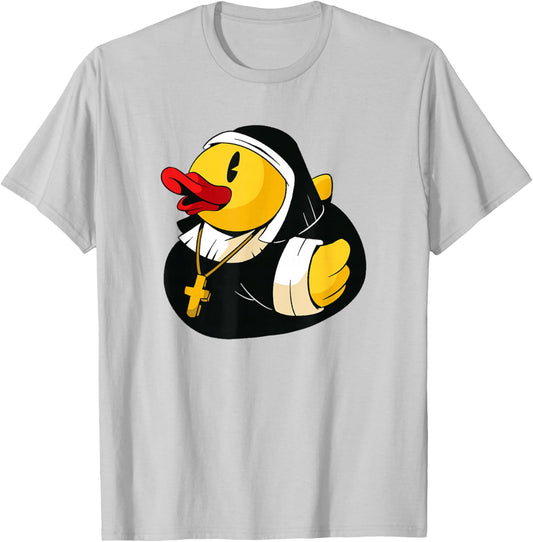 Rubber Duck Nun T-Shirt - T-Shirt | Ash