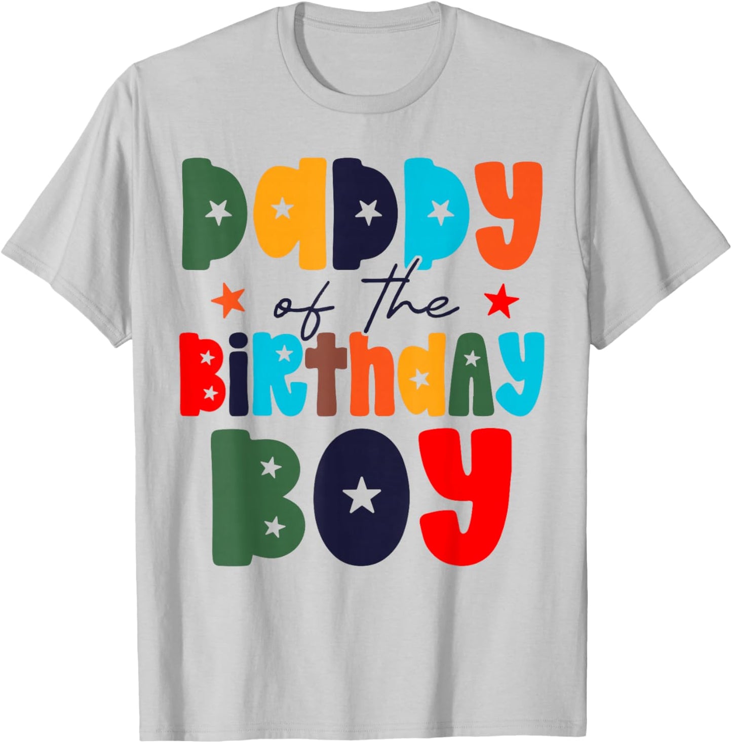Dad of The Birthday Boy Matching Family Birthday Party T-Shirt - T-Shirt | Ash