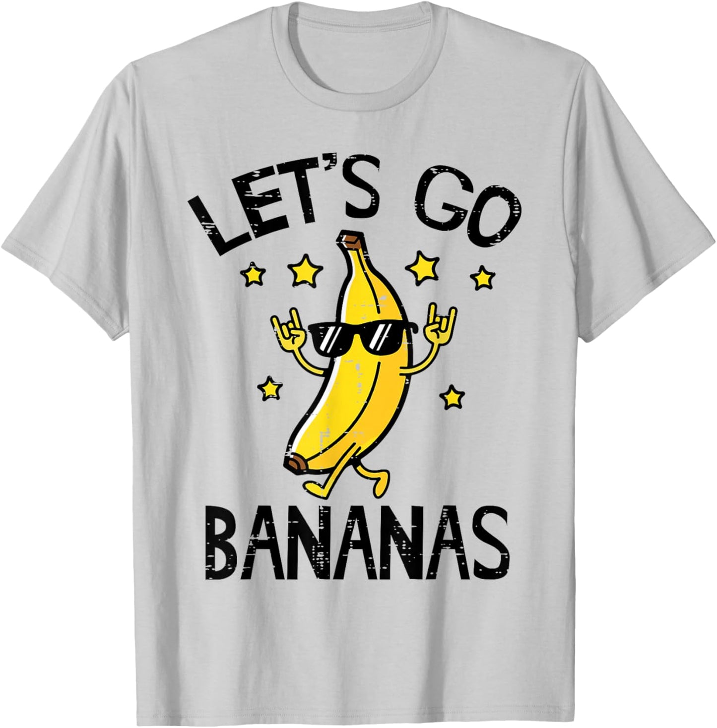 Let's Go Banana Funny Men Women Kids Boys Girls Youth Teen T-Shirt - T-Shirt | Ash