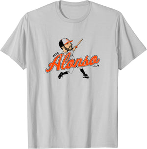 Pete Alonso - Caricature - Baltimore Baseball T-Shirt - T-Shirt | Ash