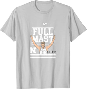 Rienk Mast - Full Mast - Nebraska Cornhuskers Basketball T-Shirt - T-Shirt | Ash