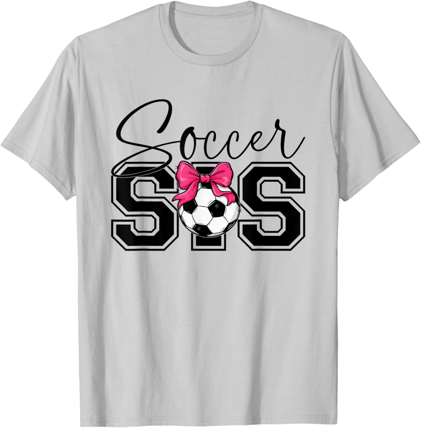 Soccer Sister Heart Big Sister Little Swing T-Shirt - T-Shirt | Ash
