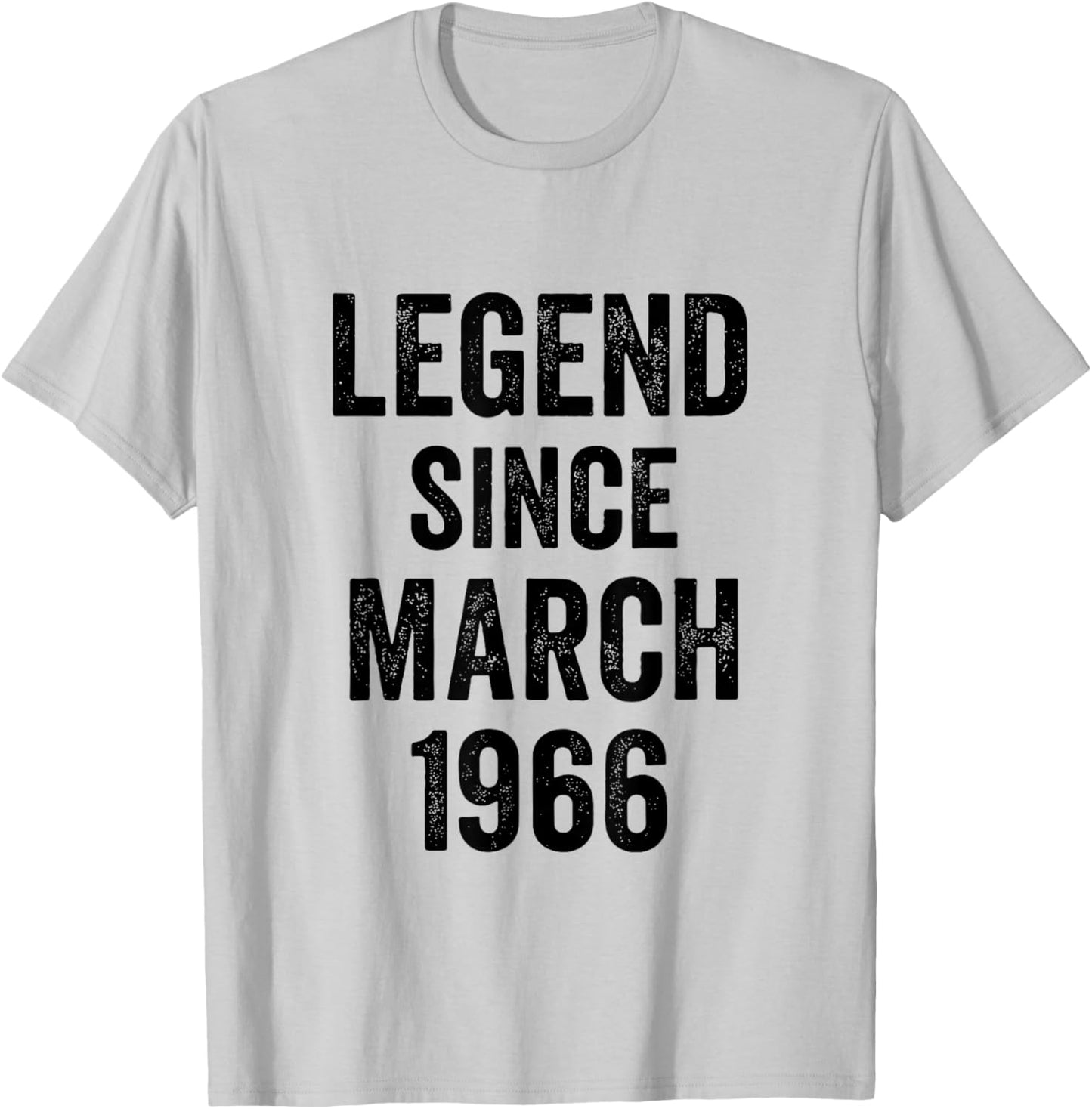 60 Birthday Decorations Men 60yr March 1966 60th Birthday T-Shirt - T-Shirt | Ash