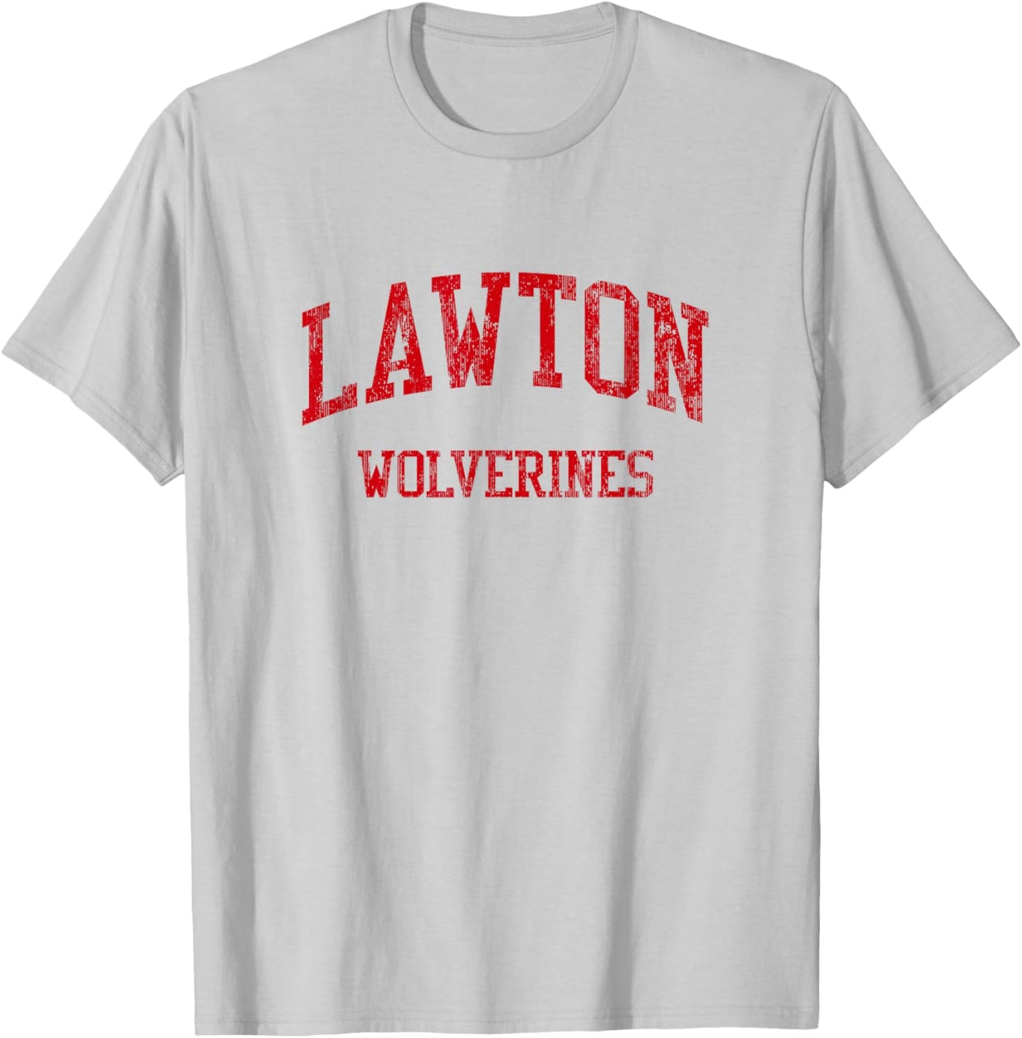 Lawton High School HS Lawton OK Vintage Sports T-Shirt - T-Shirt | Ash