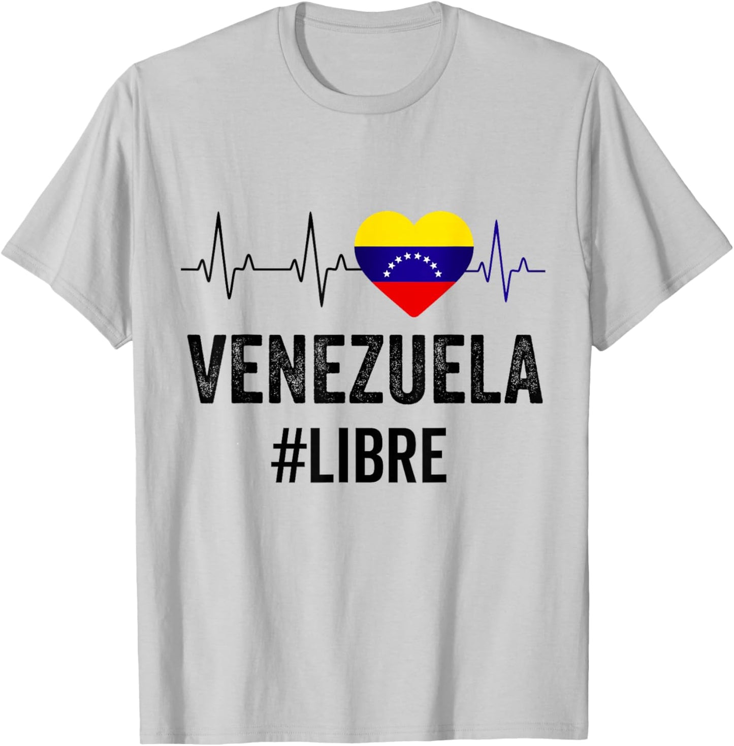 Venezuela Libre Flag Pride Bandera Venezolana Camiseta Root T-Shirt - T-Shirt | Ash
