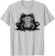 Minimal Line Art Minimalist Abstract Sketch Scribble Frog T-Shirt - T-Shirt | Ash