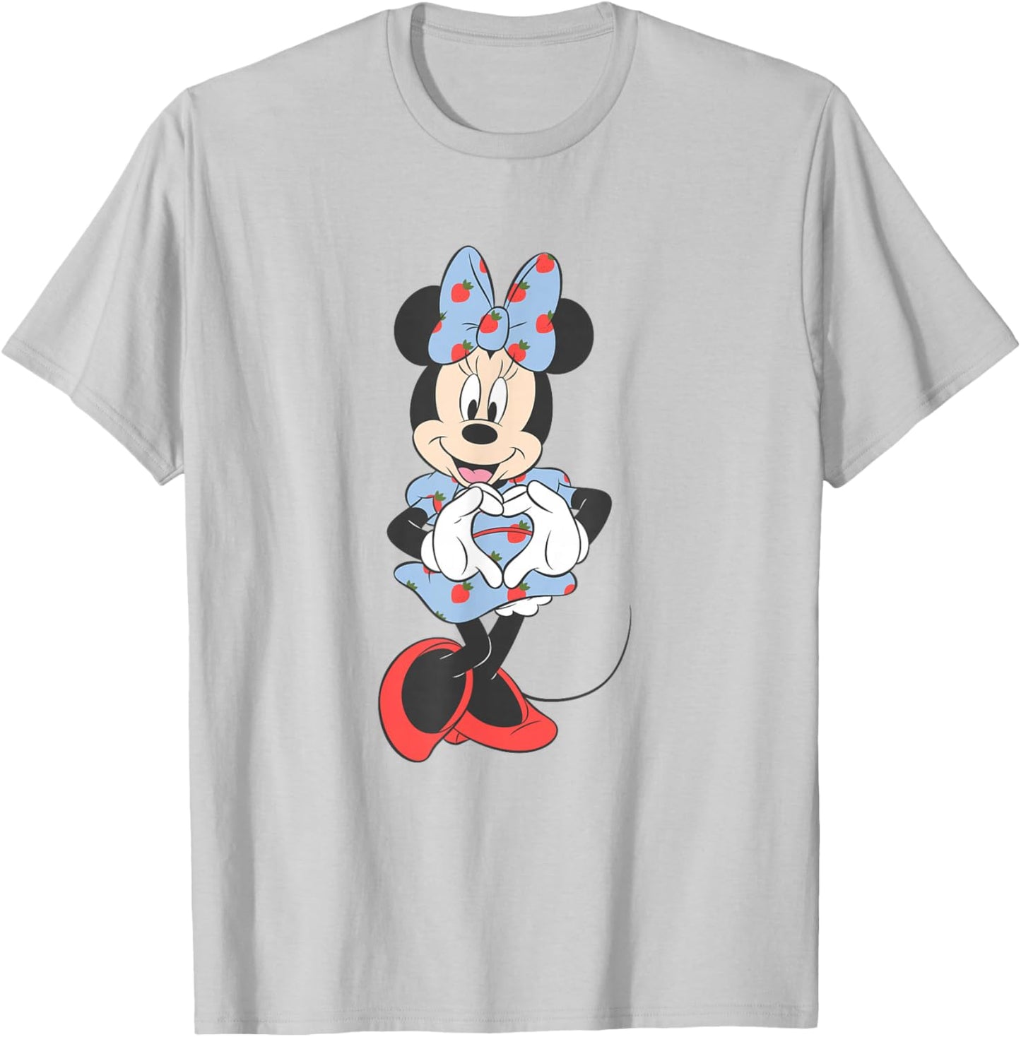 Disney Mickey and Friends Minnie Mouse Strawberry Dress T-Shirt - T-Shirt | Ash