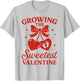 Valentines Pregnancy Announcement Growing Sweetest Valentine T-Shirt - T-Shirt | Ash