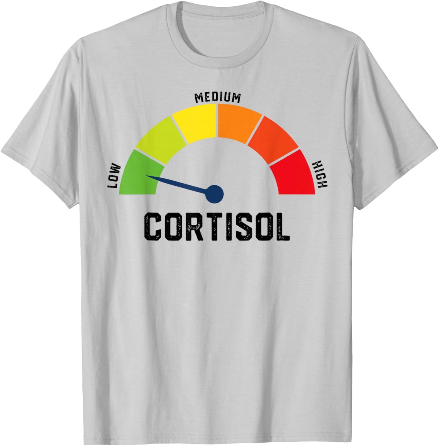 Low Cortisol Levels v Meme T-Shirt - T-Shirt | Ash