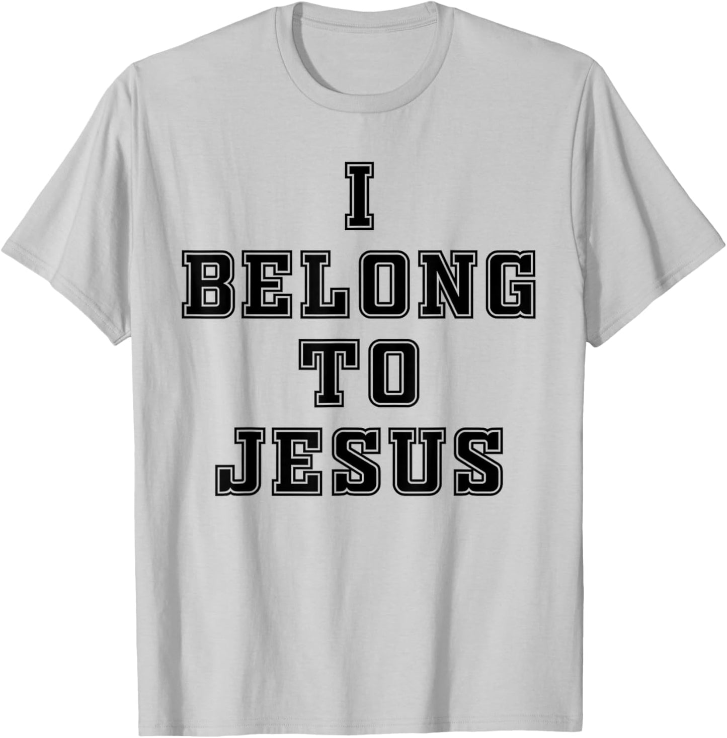 I Belong to Jesus Christian Faith Men Women Kids T-Shirt - T-Shirt | Ash