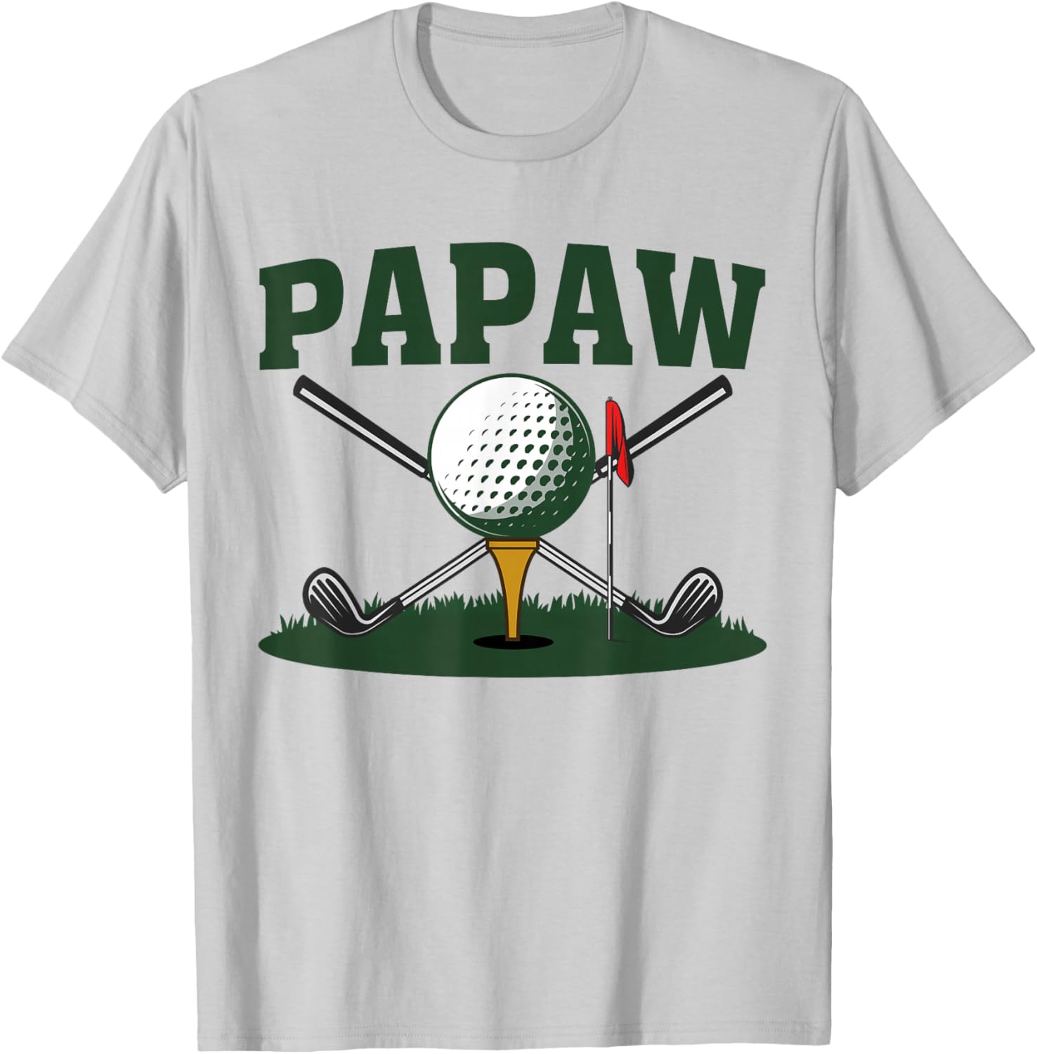 Papaw Golfers Golf Ball Player Family Matching T-Shirt - T-Shirt | Ash