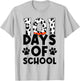 Cute Dog Happy 101 Days School Teacher Student 100 Days T-Shirt - T-Shirt | Ash