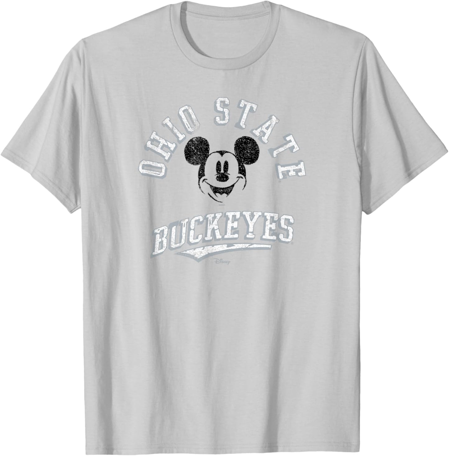 Ohio State Buckeyes Mickey Mouse Retro Red T-Shirt - T-Shirt | Ash