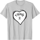 The Cat in The Hat Heart Thing Two Officially Licensed T-Shirt - T-Shirt | Ash
