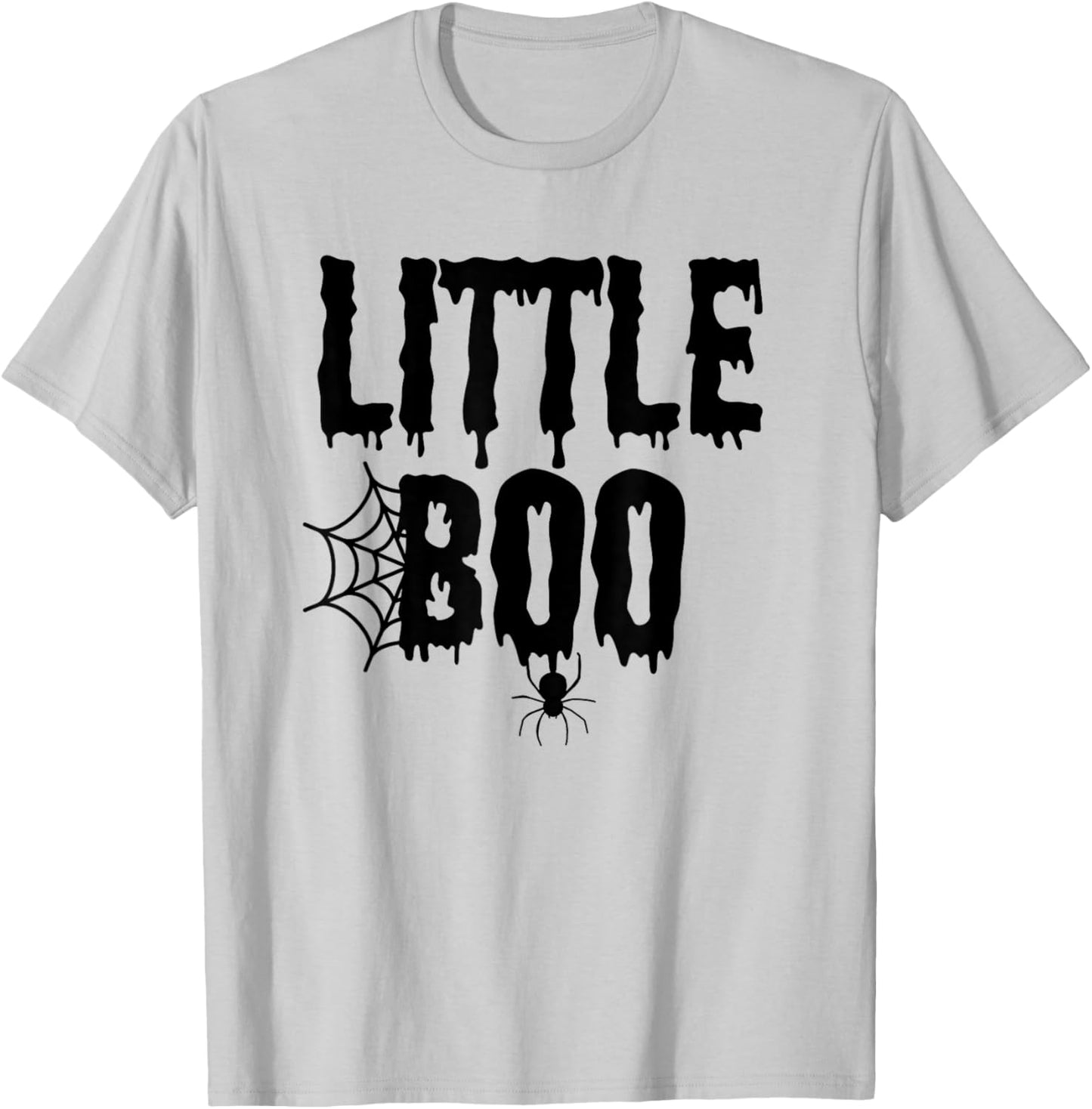 Little Boo Funny Halloween Shirt for Kids Costume Family T-Shirt - T-Shirt | Ash