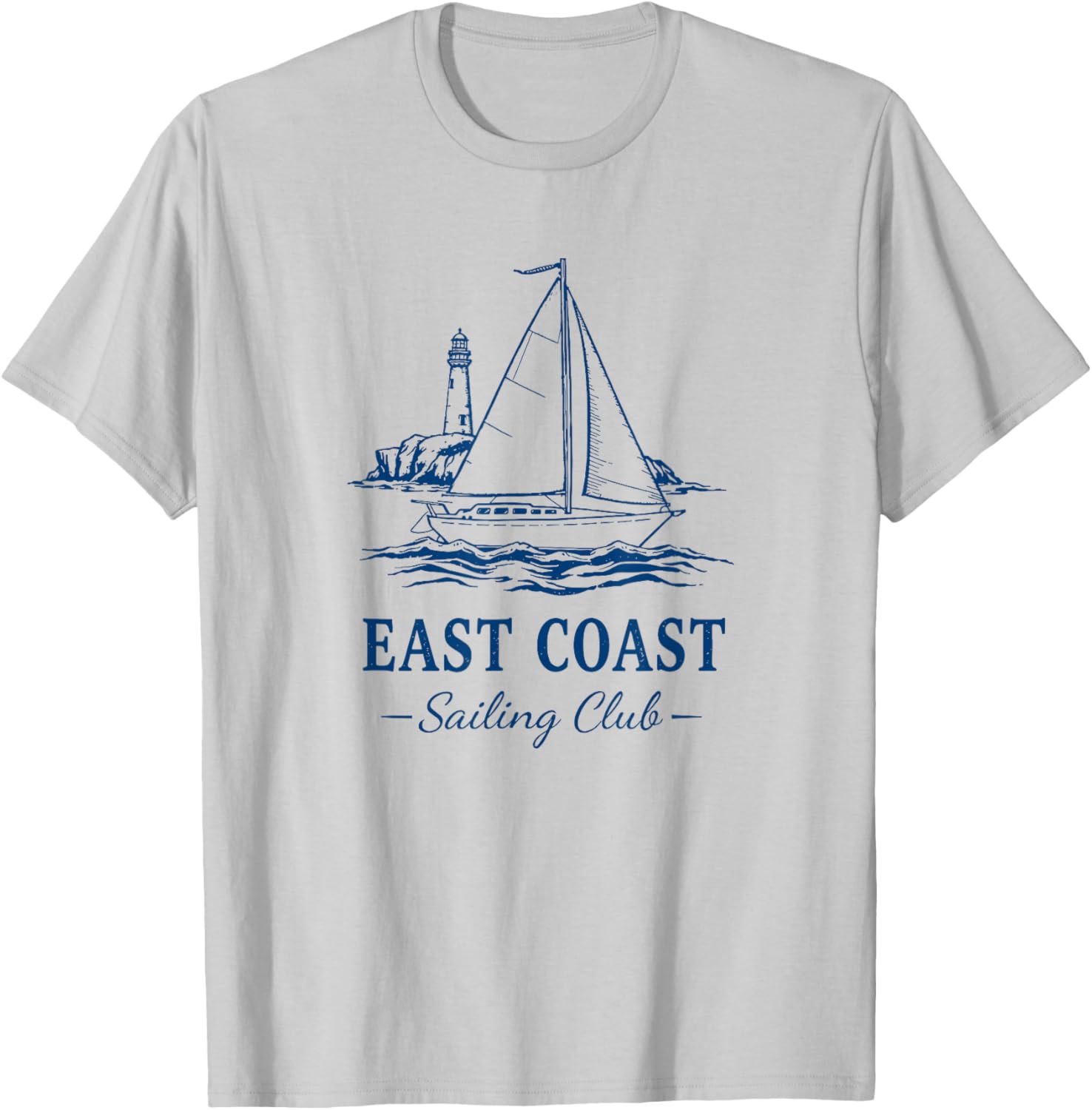 East Coast Sailing Club T-Shirt - T-Shirt | Ash