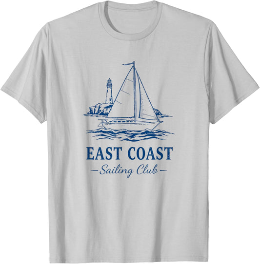 East Coast Sailing Club T-Shirt - T-Shirt | Ash