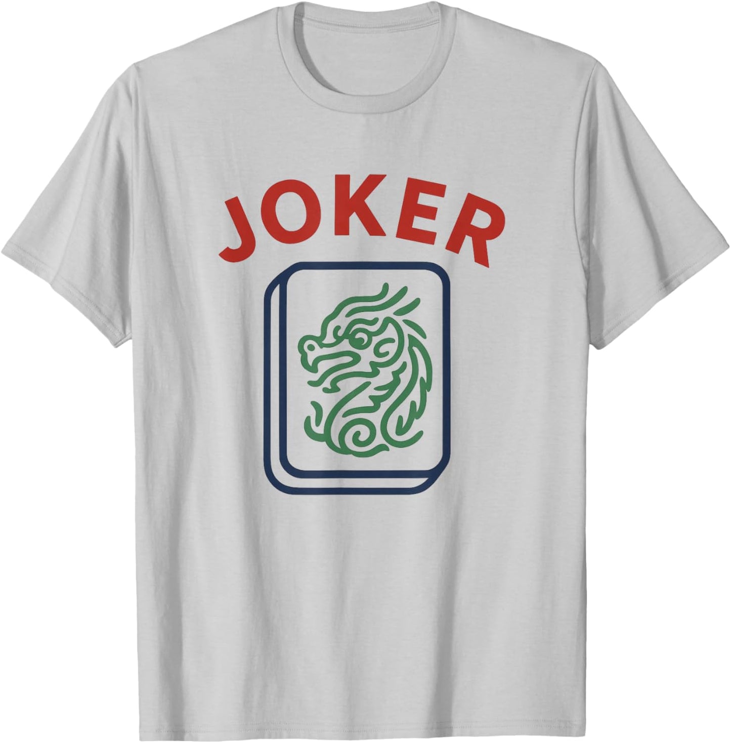 Chinese Mahjong Joker Tile Mah Jong Costume T-Shirt - T-Shirt | Ash