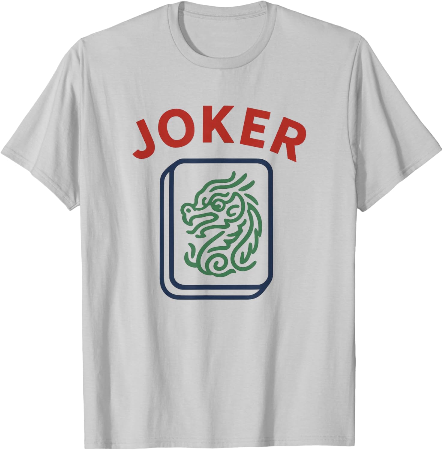 Chinese Mahjong Joker Tile Mah Jong Costume T-Shirt - T-Shirt | Ash