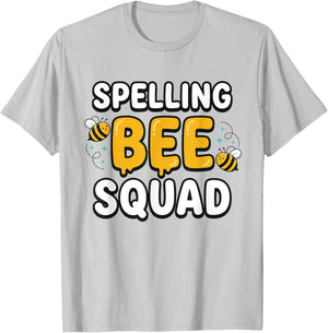 Spelling Bee Squad Funny Teacher Student Team T-Shirt - T-Shirt | Ash