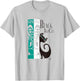 Black Tiki Cat T-Shirt - T-Shirt | Ash