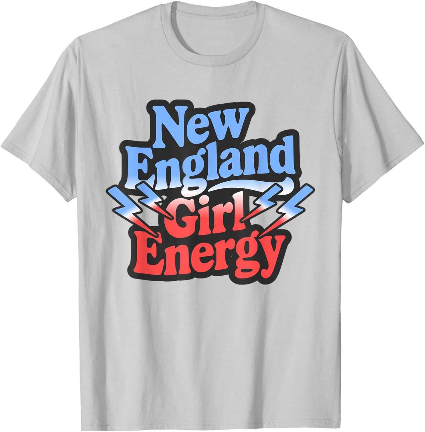 Retro New England Girl Energy Vintage Throwback NE Girls T-Shirt - T-Shirt | Ash