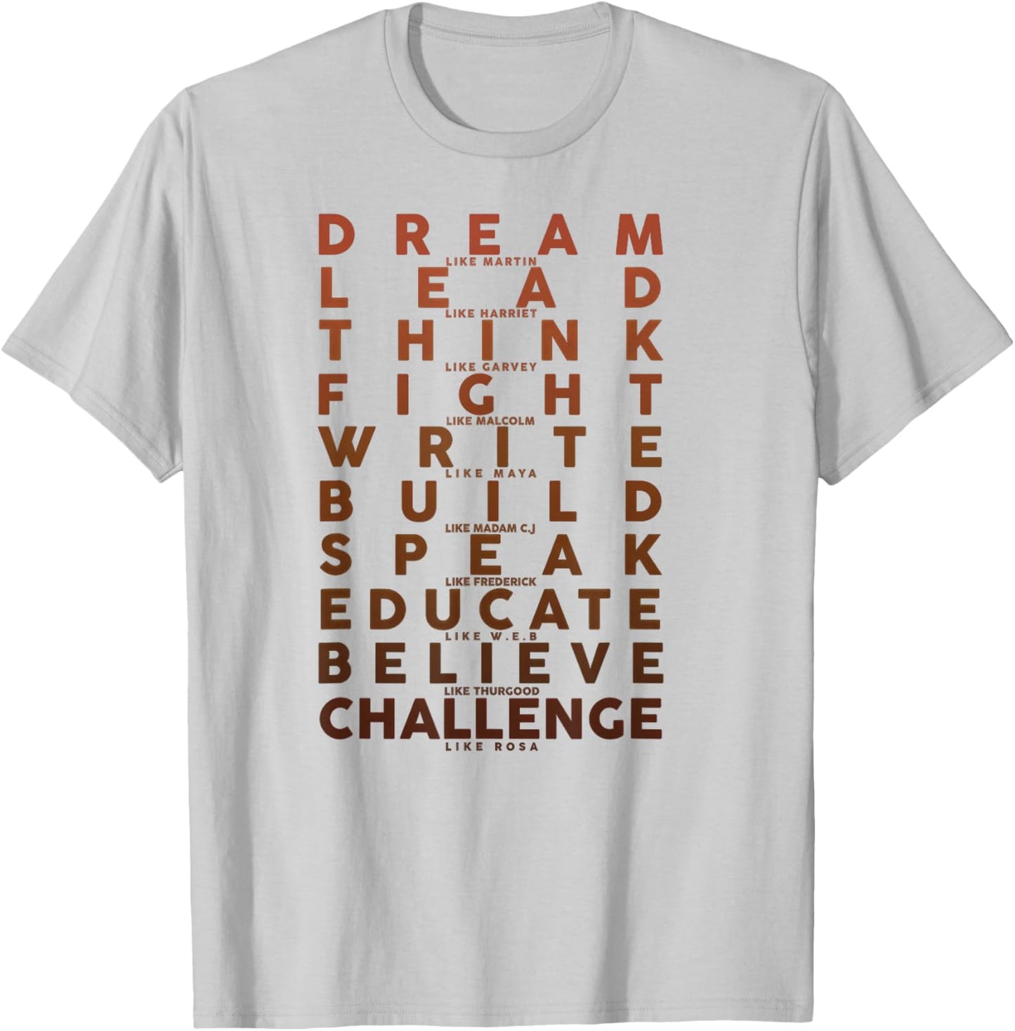 Black History Month Dream Like Martin T-Shirt - T-Shirt | Ash