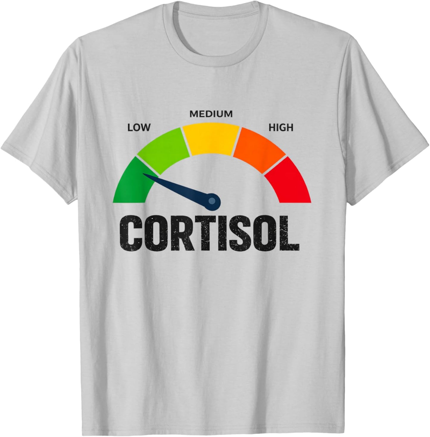 Low Cortisol Levels T-Shirt - T-Shirt | Ash