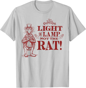 Disney The Muppet Christmas Carol Light The Lamp Not The Rat T-Shirt - T-Shirt | Ash