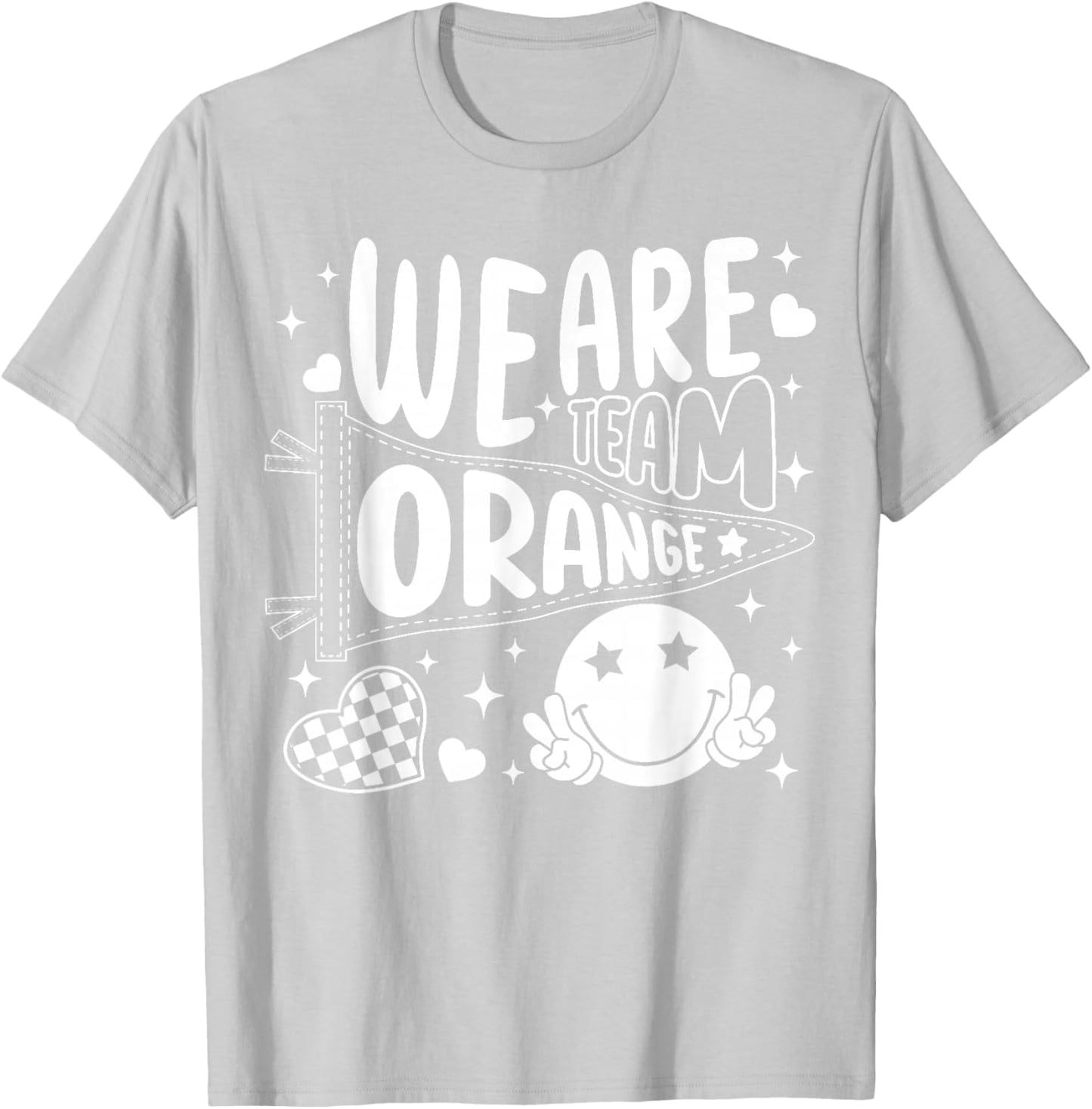 Orange Field Day Team Color Field Trip Teacher Student T-Shirt - T-Shirt | Ash