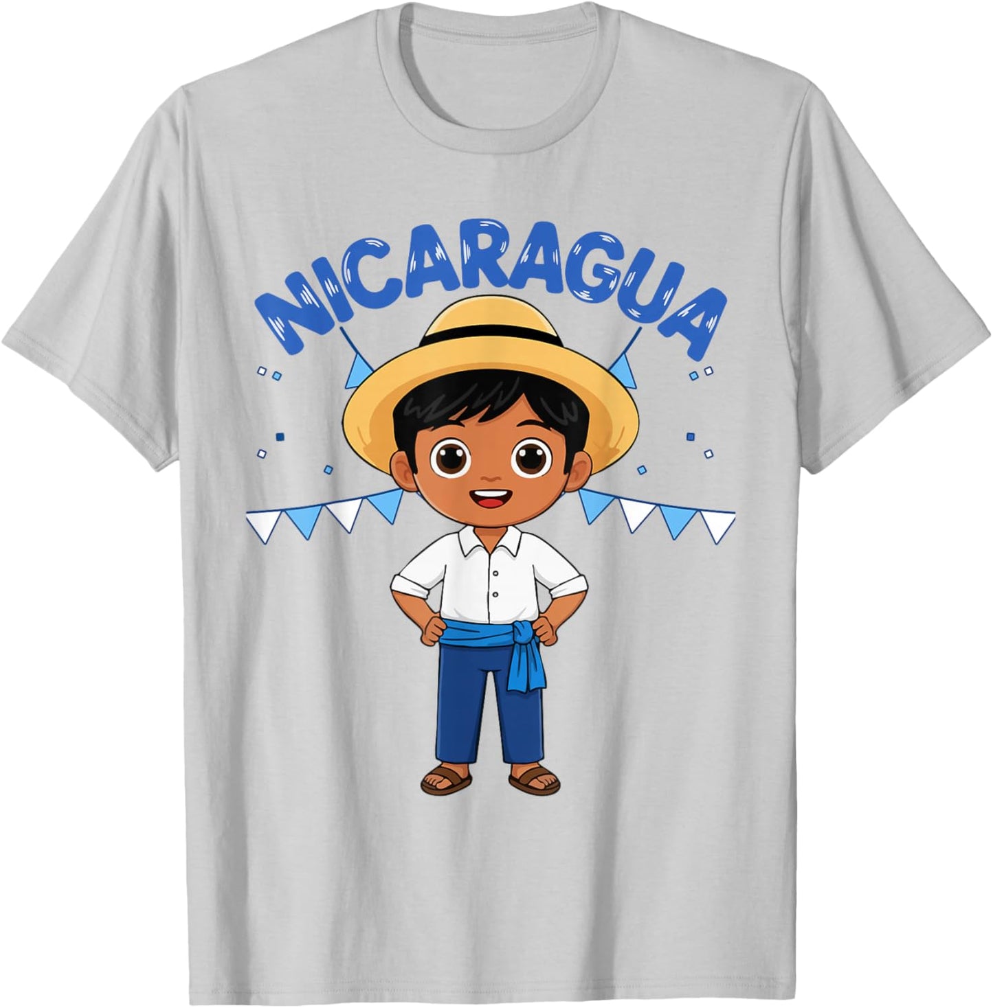 Nicaragua Nicaraguan Boy Traditional Outfit Wear Heritage T-Shirt - T-Shirt | Ash