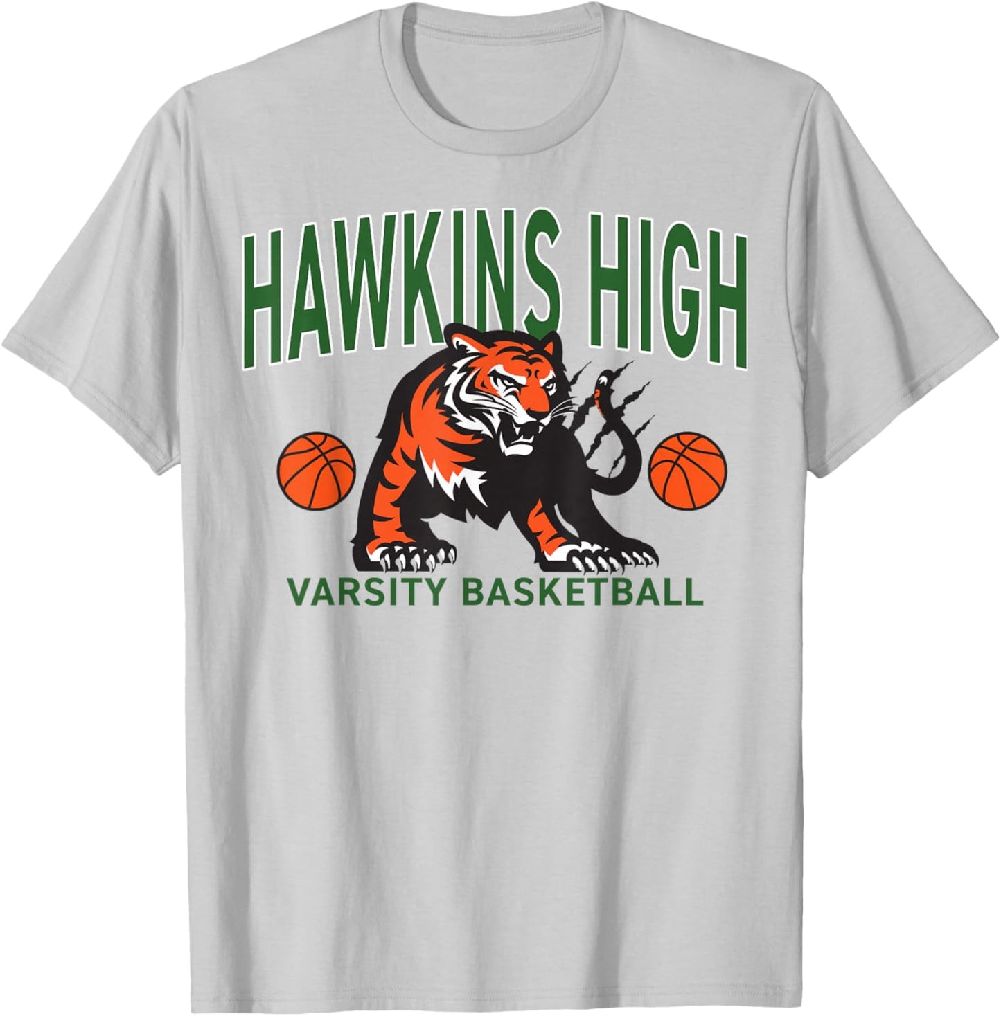 Stranger Things Season 5 Hawkins High Varsity Basketball T-Shirt - T-Shirt | Ash