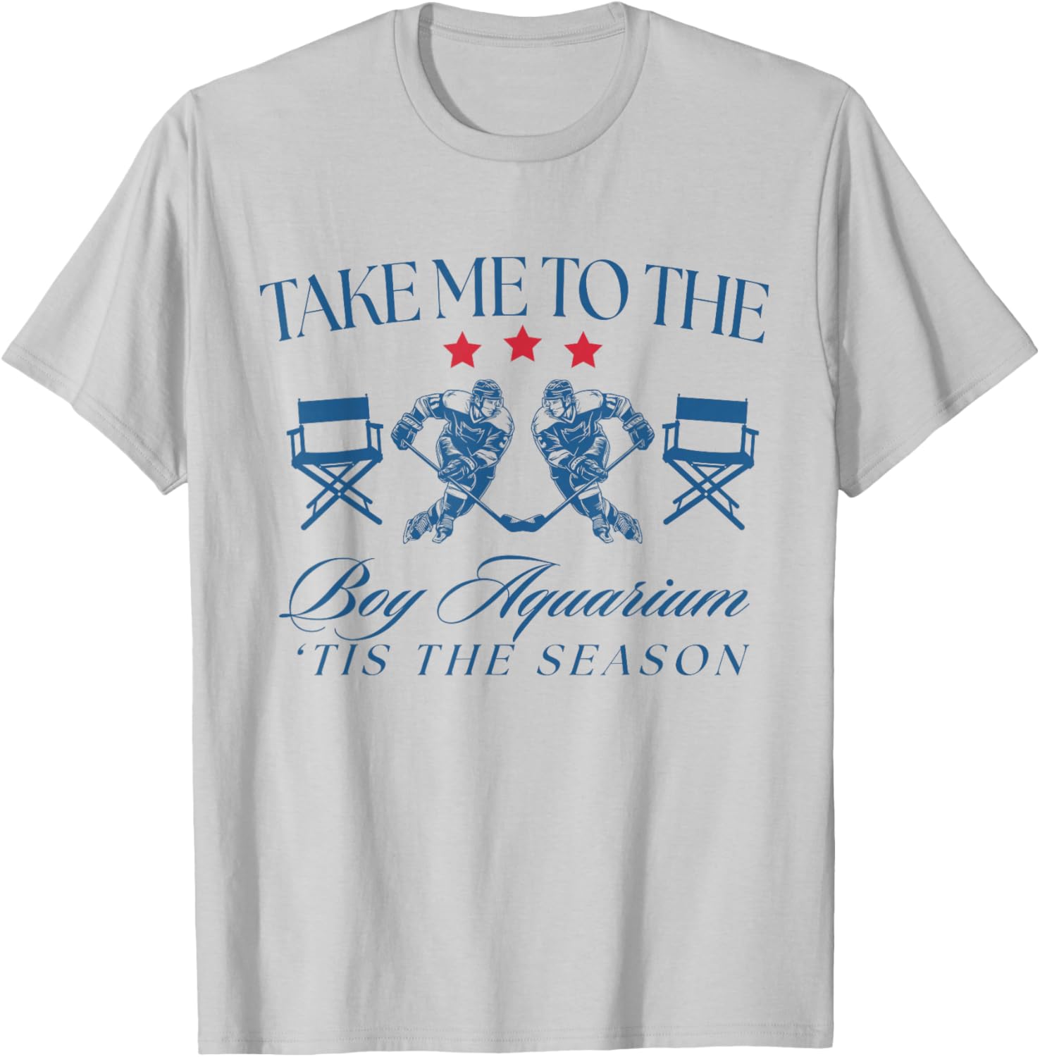 Take Me to The Boy Aquarium Funny Hockey Lover T-Shirt - T-Shirt | Ash