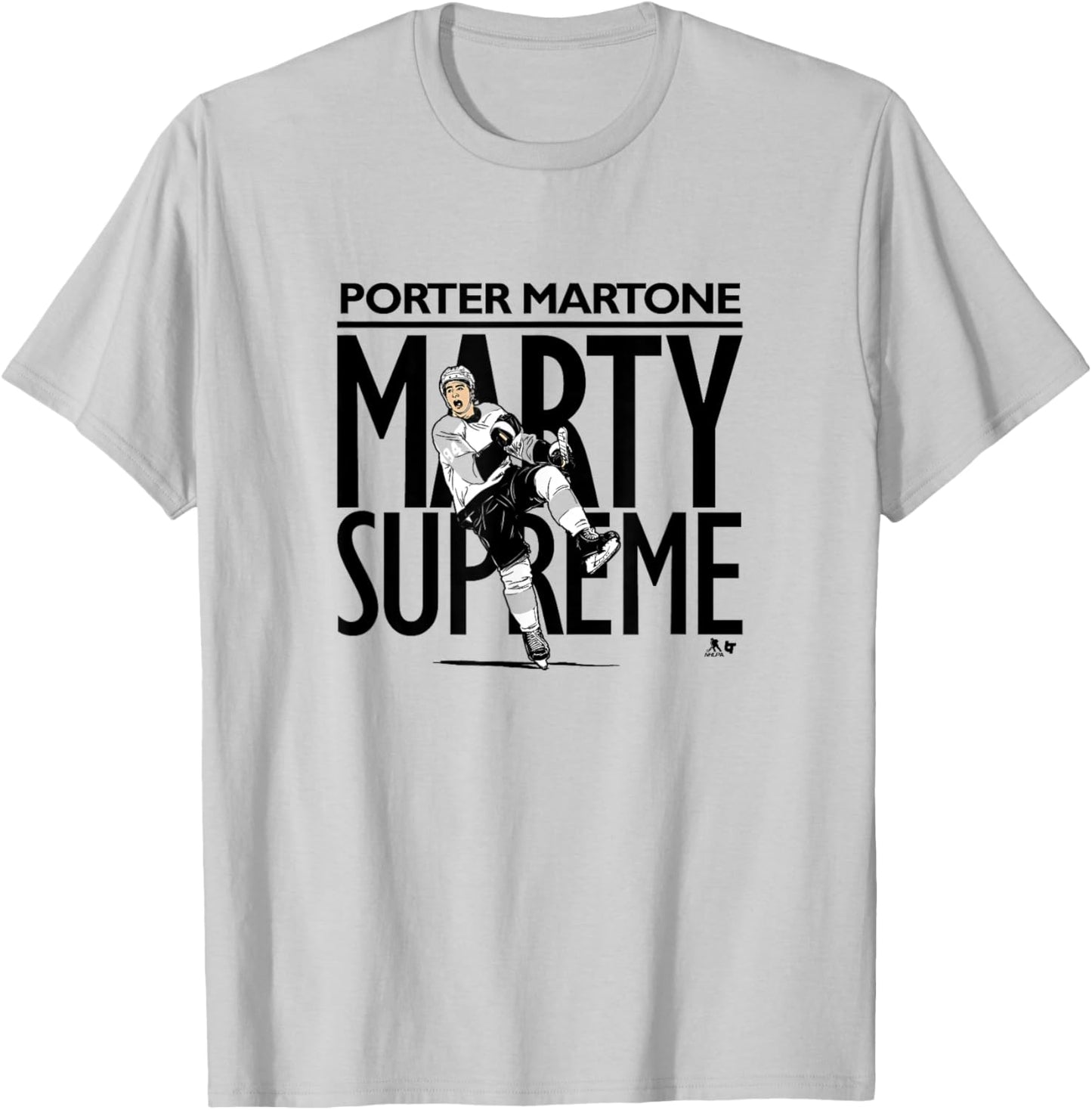 Porter Martone - Marty Supreme - Philadelphia Hockey T-Shirt - T-Shirt | Ash