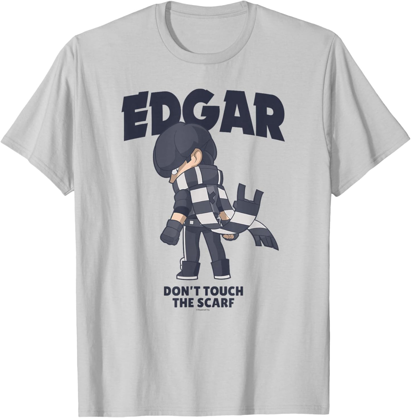 Brawl Stars Brawler Edgar Don't Touch The Scarf Poster T-Shirt - T-Shirt | Ash
