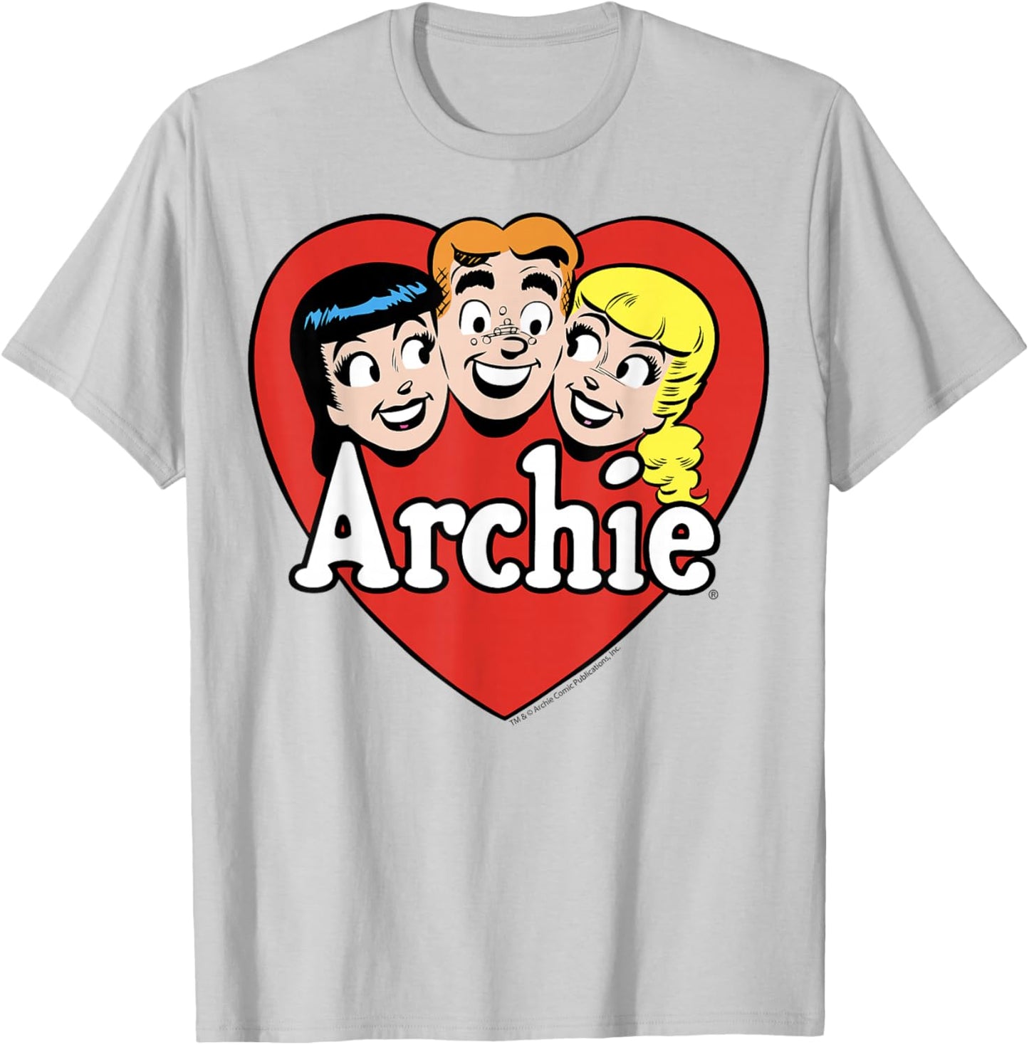 Archie Comics Betty Veronica Heart Trio T-Shirt - T-Shirt | Ash