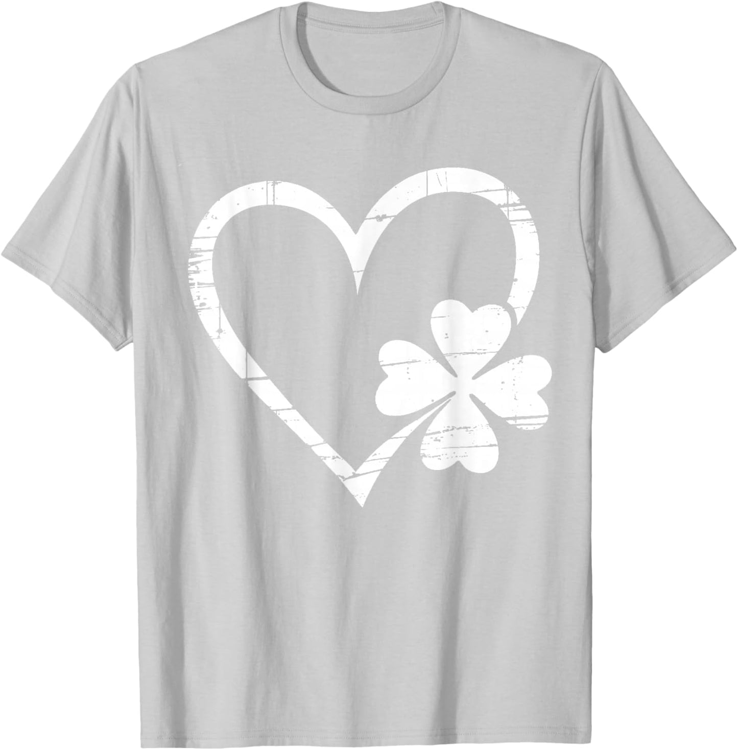 Vintage Happy St Patrick's Day Go Lucky Irish Shamrock T-Shirt - T-Shirt | Ash