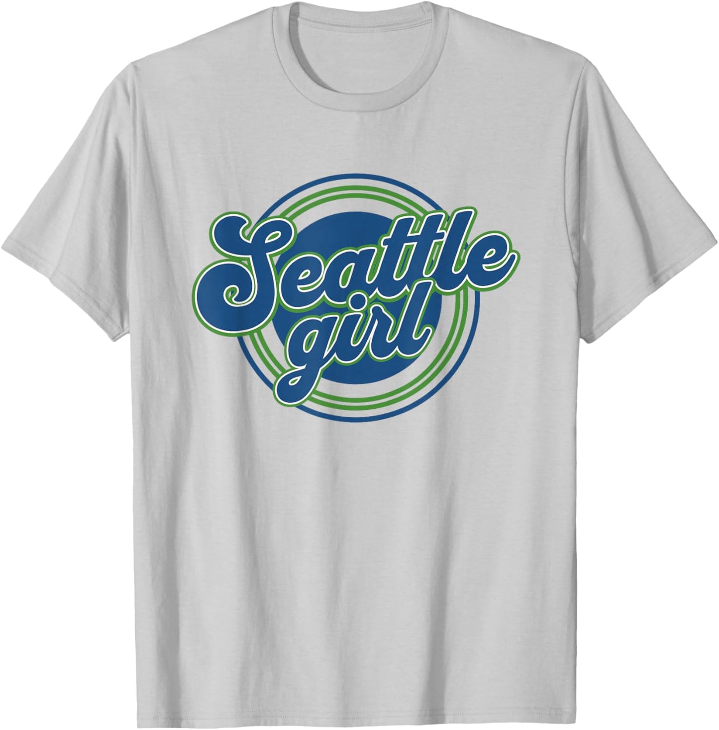 Retro Seattle Girl Vintage City Proud SEA Girls T-Shirt - T-Shirt | Ash
