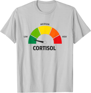 Low Cortisol Levels v Meme T-Shirt - T-Shirt | Ash