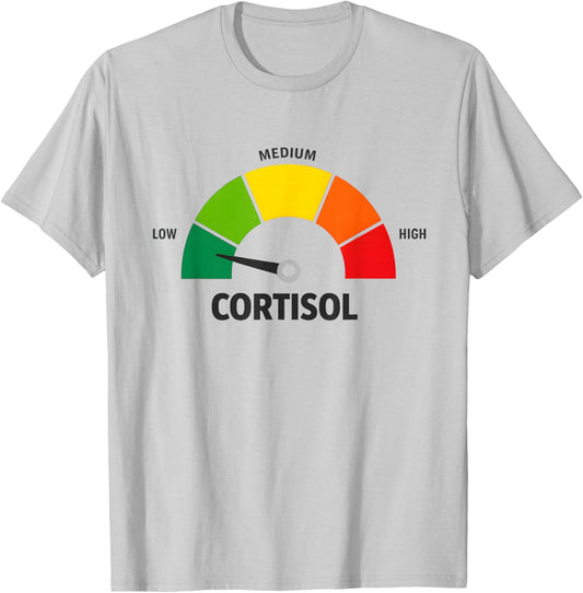 Low Cortisol Levels v Meme T-Shirt - T-Shirt | Ash