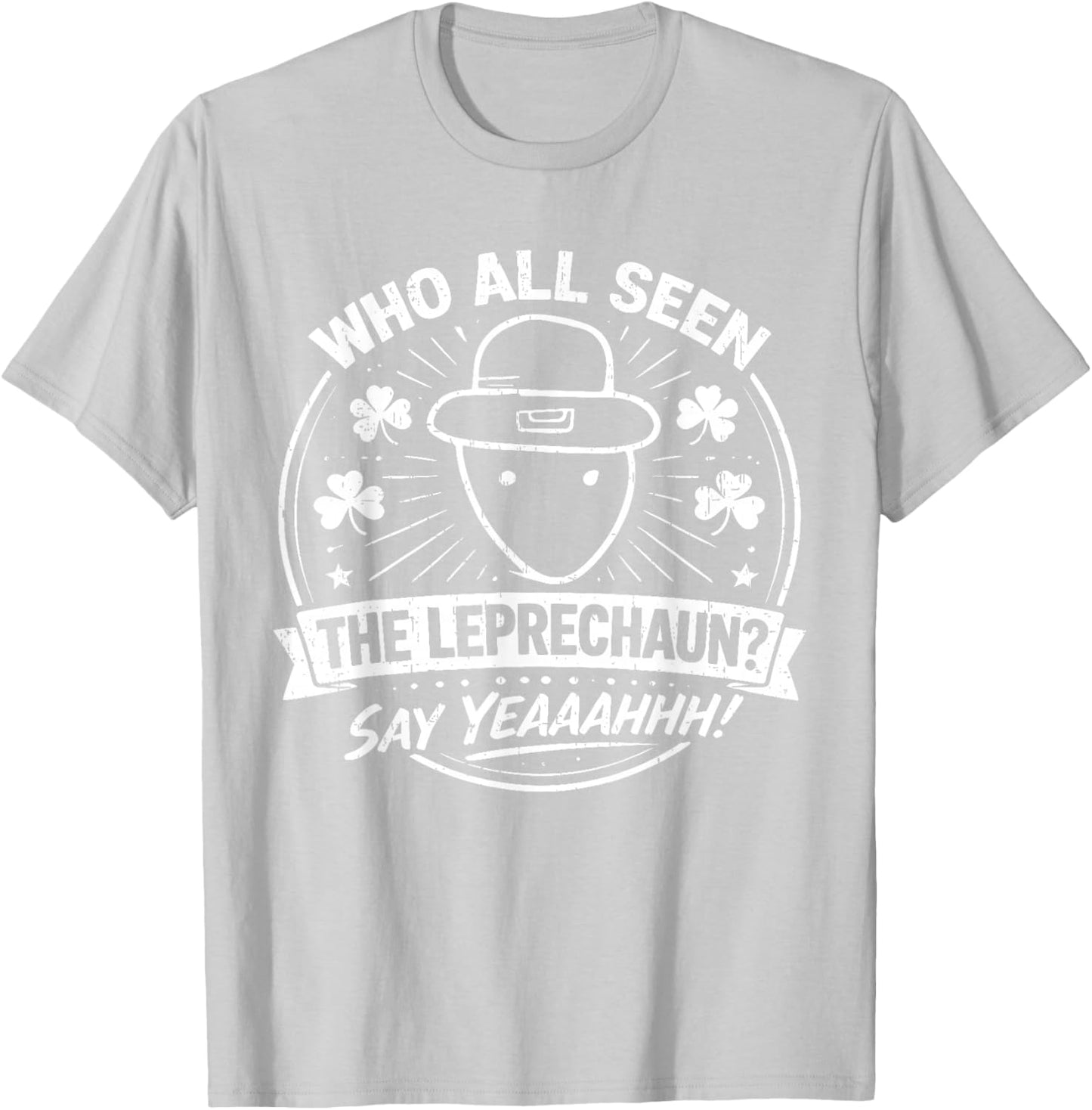 Funny Leprechaun Amateur Sketch Meme Irish St Patrick's Day T-Shirt - T-Shirt | Ash