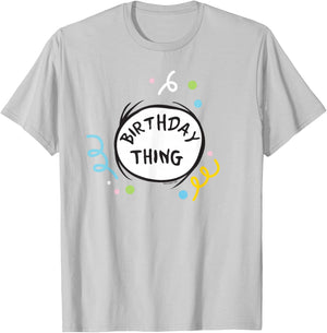 Dr. Seuss Birthday Thing Officially Licensed T-Shirt - T-Shirt | Ash
