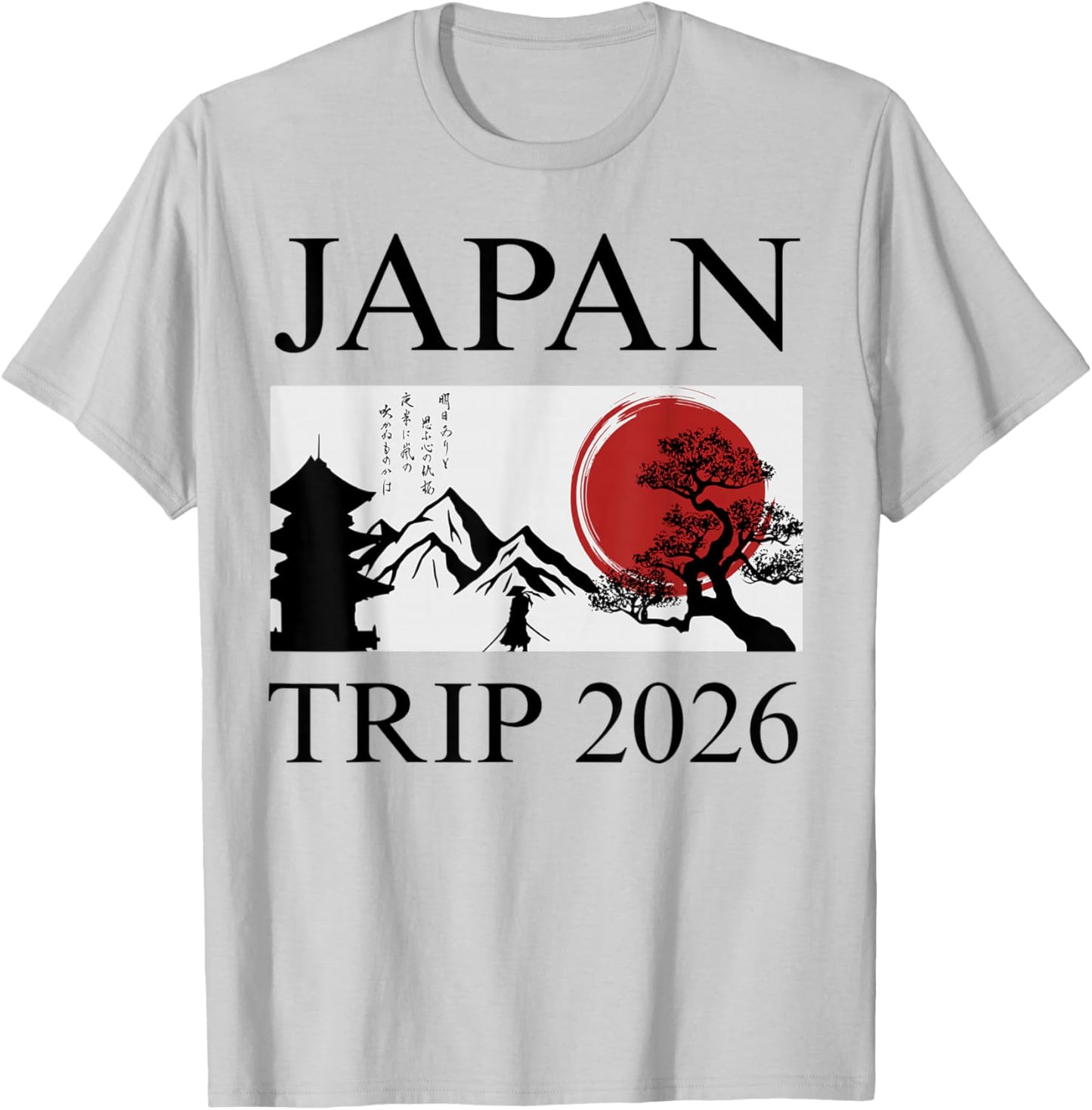 Matching Japan 2026 Trip and Tokyo Vacation T-Shirt - T-Shirt | Ash